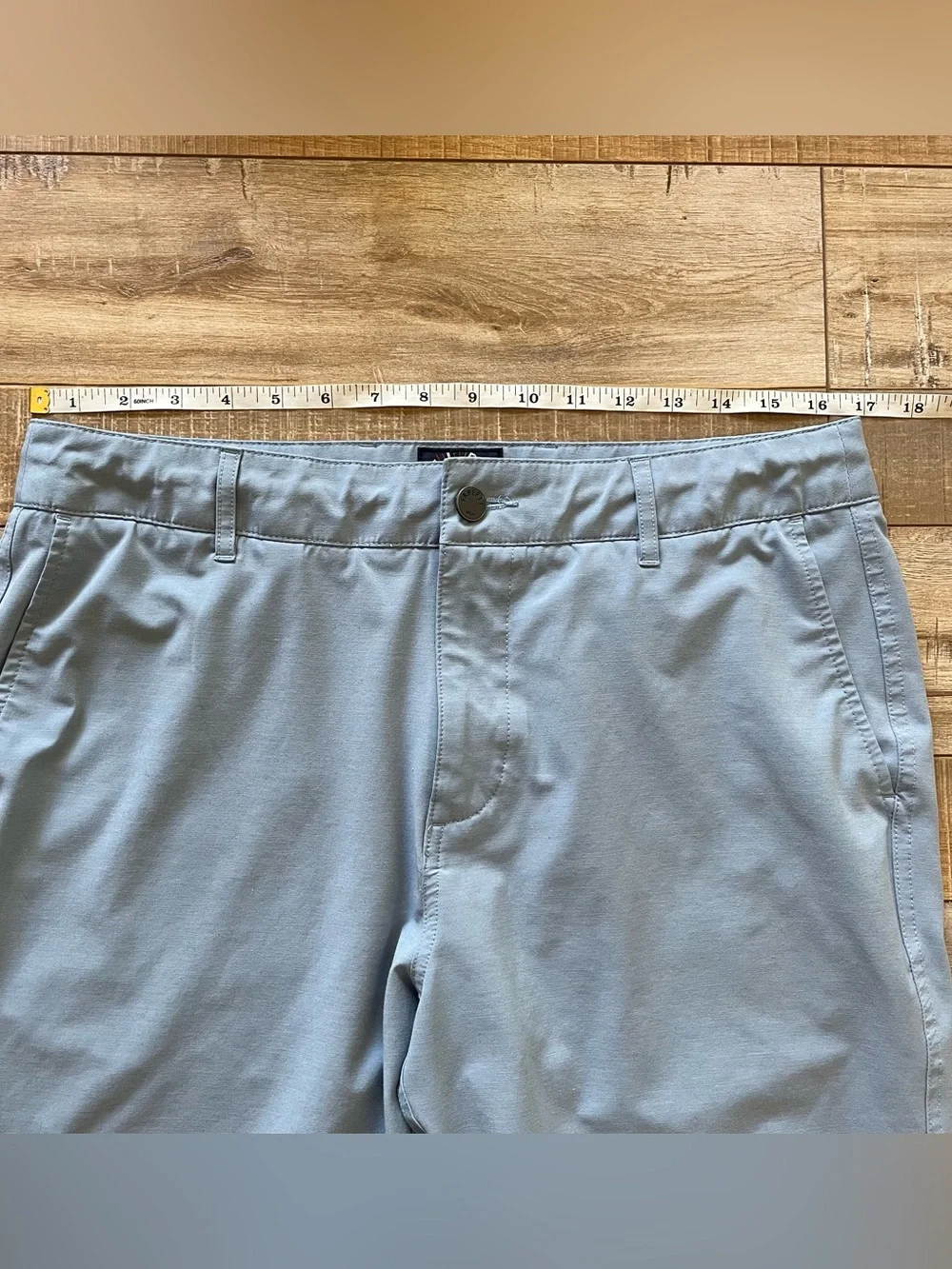 Faherty All Day Shorts Men’s 33 Blue Performance UPF 50+ Stretch Chino Shorts